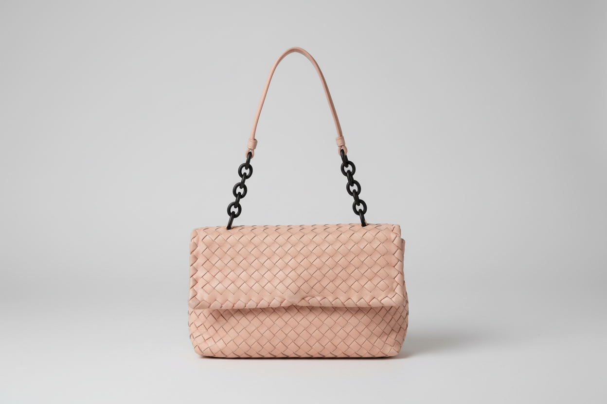 Bottega Veneta Olympia Intrecciato Leather Handbag
