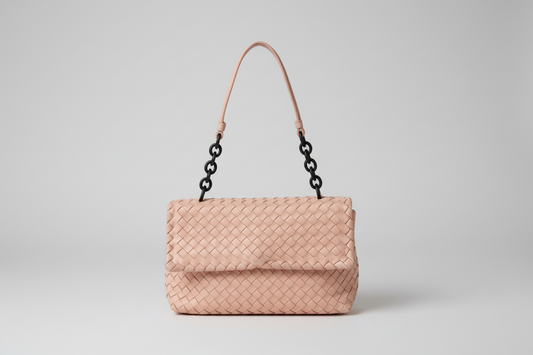 Bottega Veneta Olympia Intrecciato Leather Handbag