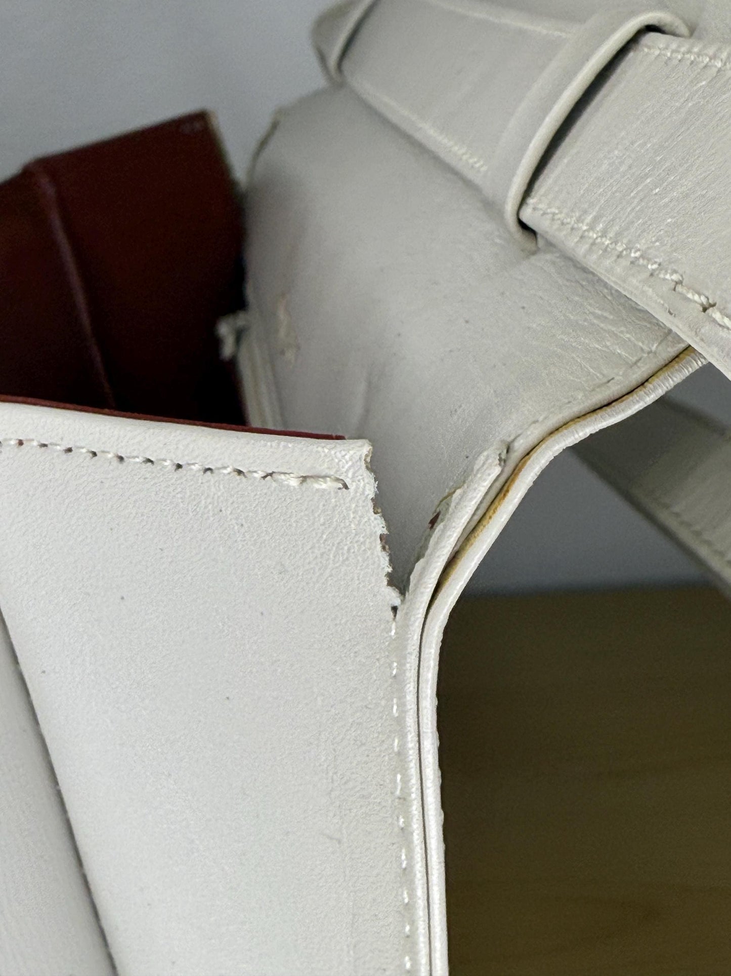 AUTHENTIC Vintage YSL 2 Way Cream Shoulder Bag