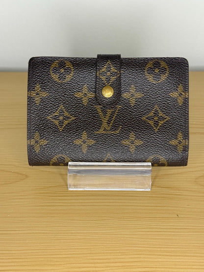 100% Authentic Louis Vuitton Monogram Kiss Lock Wallet Portefeuille Viennois