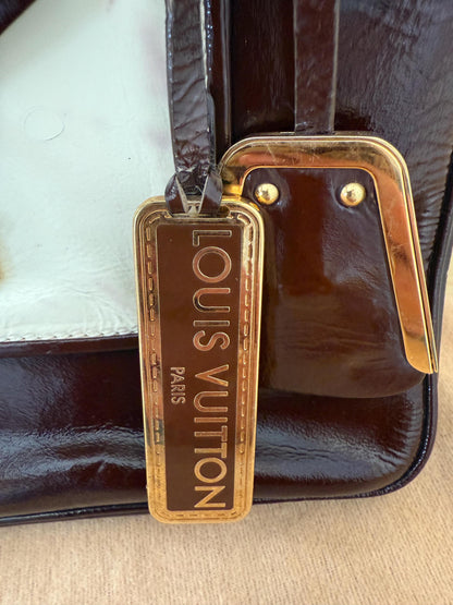 Louis Vuitton RARE Limited Edition 2002-2003 Cruise Line Sac Bicolor Patent Leather