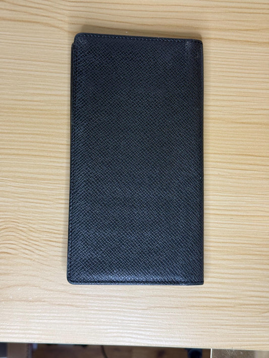 AUTHENTIC LOUIS VUITTON Black Brazza Leather Men’s/Womens Wallet