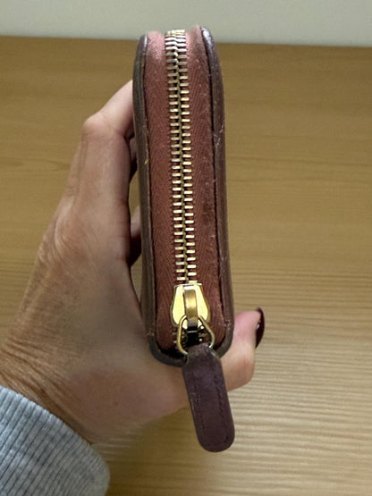 Chanel Quilt Stitch Brown Matelassé Zip-Around