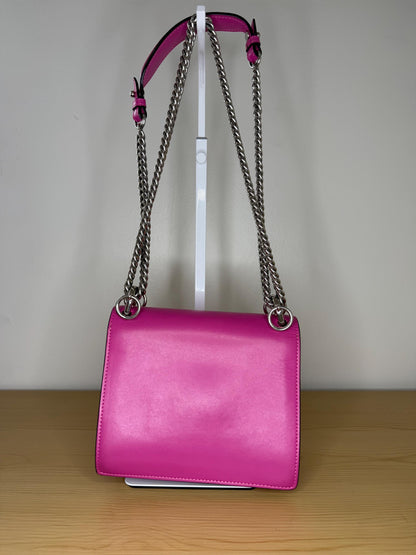 Fendi Kan I Pink Calfskin Leather Bag