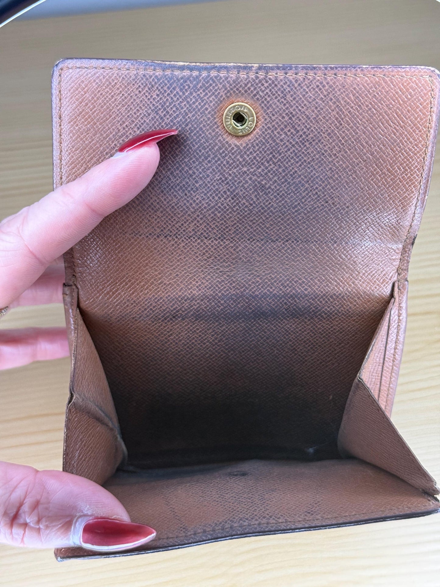 Authentic Louis Vuitton Vintage Monogram Compact Elise Wallet