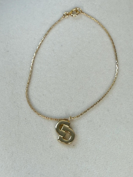 Christian Dior “CD" charm  7"  bracelet