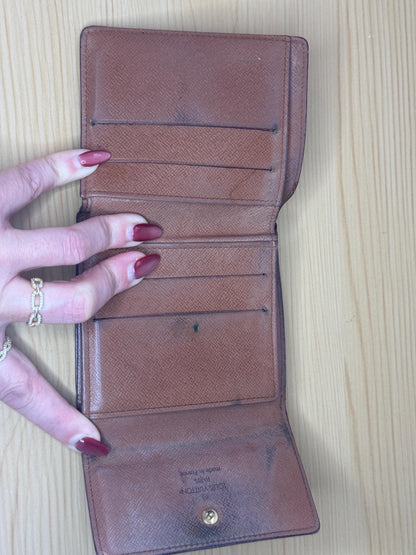 Authentic Louis Vuitton Vintage Monogram Compact Elise Wallet