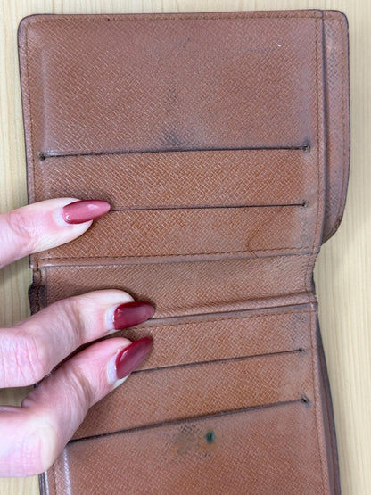 Authentic Louis Vuitton Vintage Monogram Compact Elise Wallet