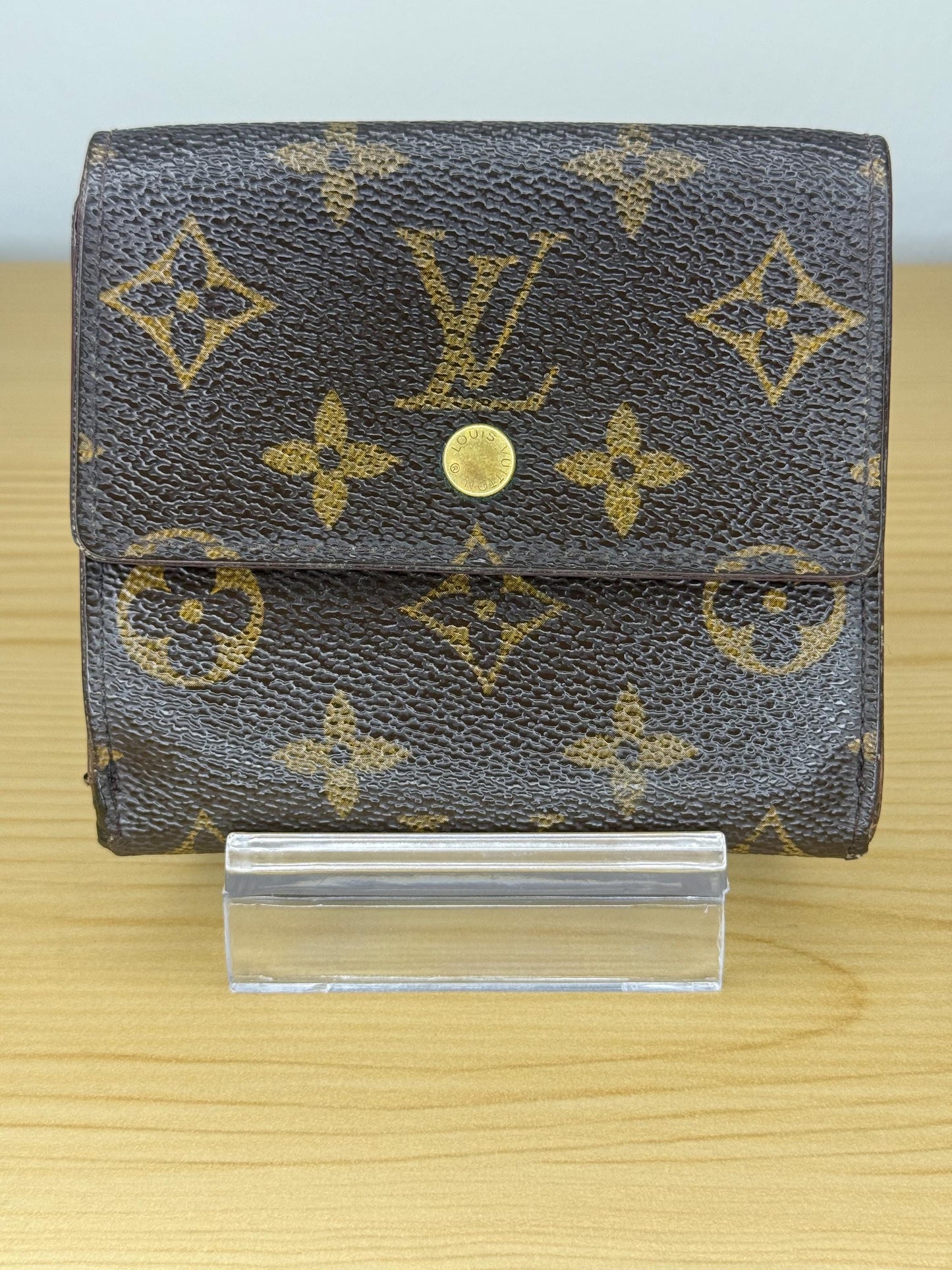 Authentic Louis Vuitton Vintage Monogram Compact Elise Wallet