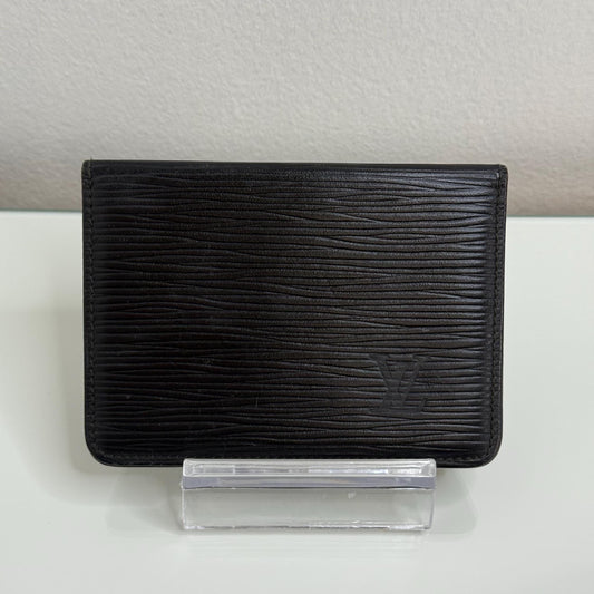Louis Vuitton Black Epi Leather Card Holder Wallet