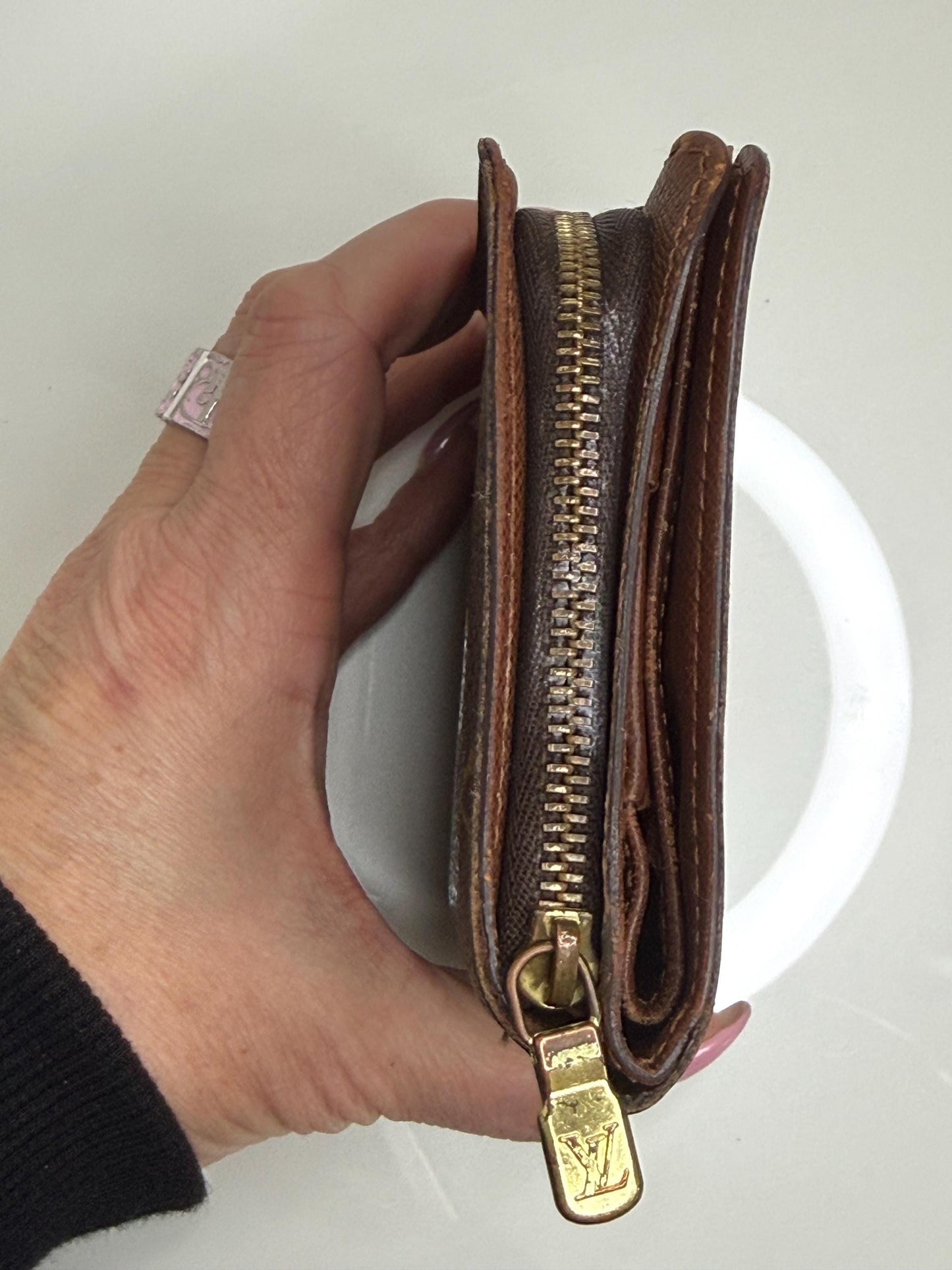 Louis Vuitton Vintage Monogram Compact Zipper Wallet