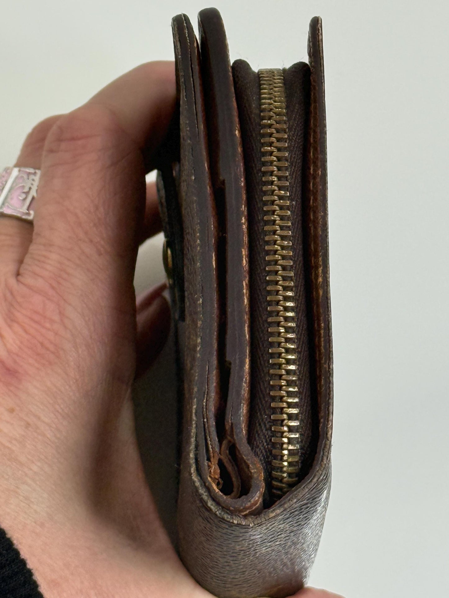 Louis Vuitton Vintage Monogram Compact Zipper Wallet