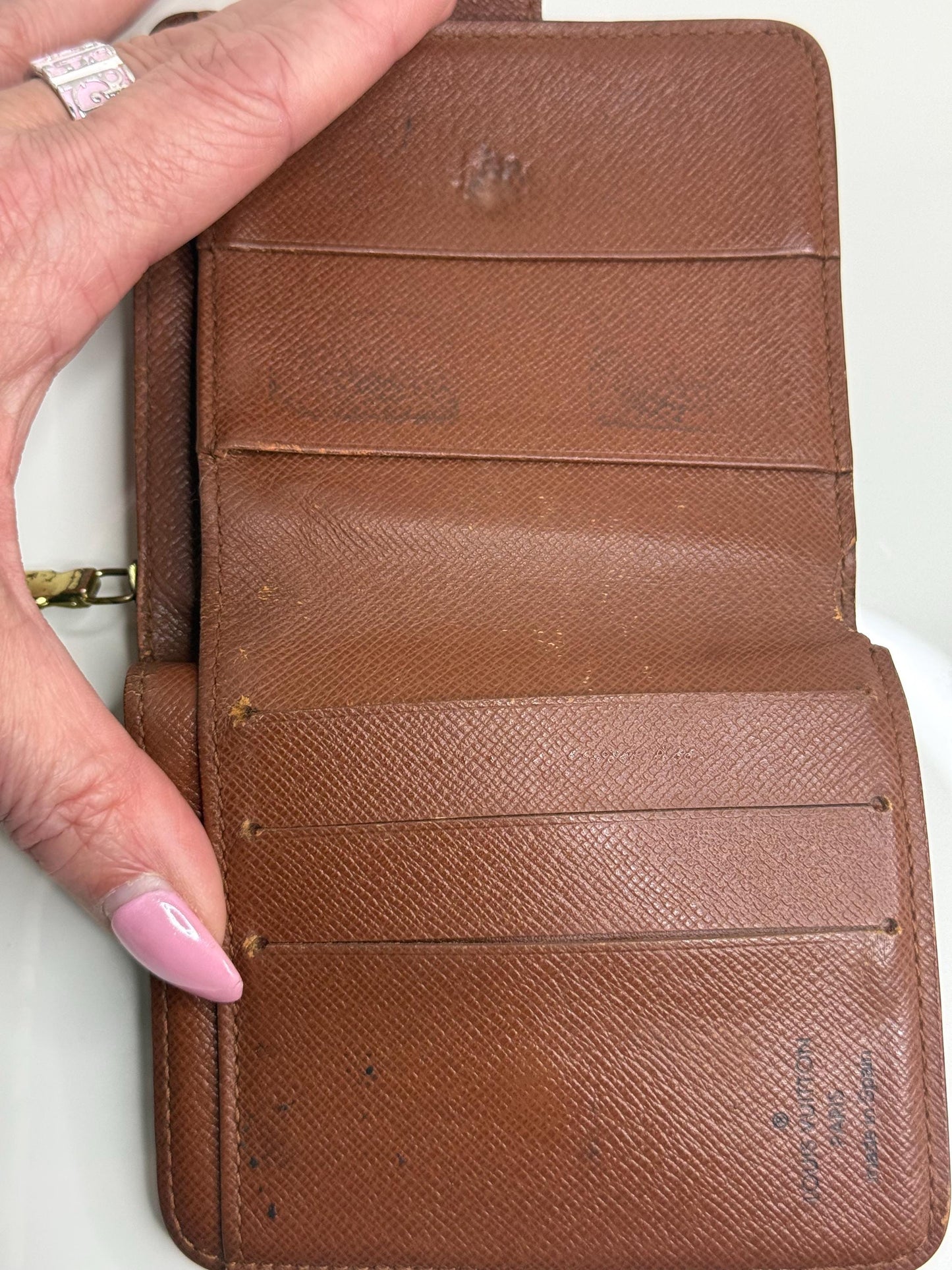 Louis Vuitton Vintage Monogram Compact Zipper Wallet