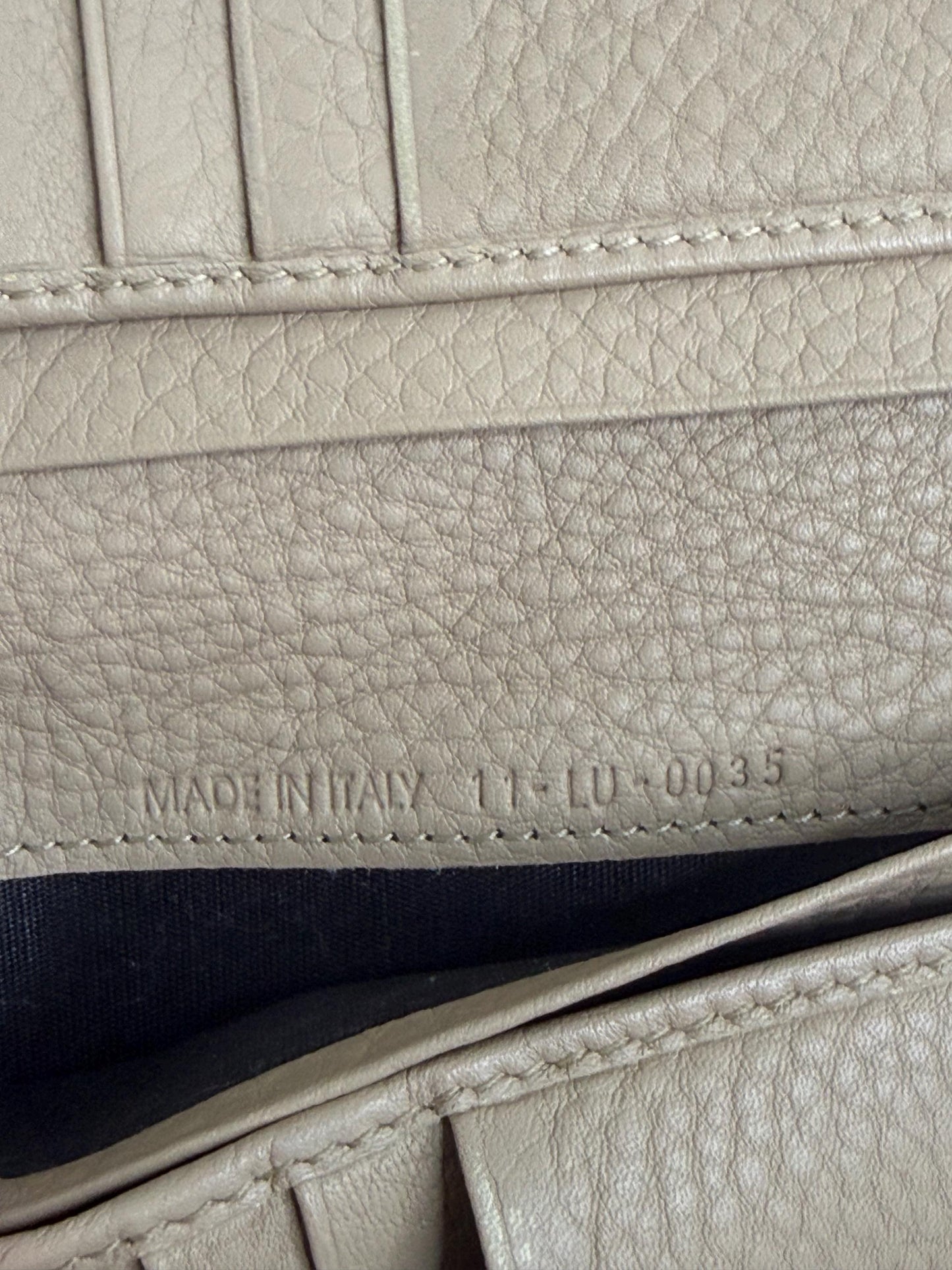 Christian Dior Beige Cannage Leather Wallet