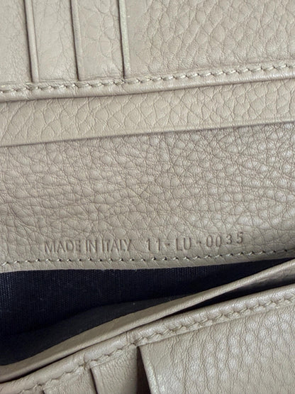 Christian Dior Beige Cannage Leather Wallet