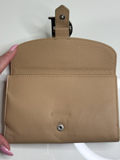 Christian Dior Beige Cannage Leather Wallet
