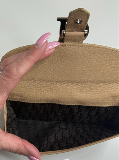 Christian Dior Beige Cannage Leather Wallet