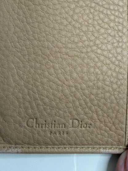 Christian Dior Beige Cannage Leather Wallet