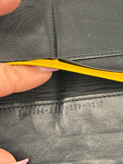 Fendi Black Forever Fendi Continental Wallet Calfskin with Embossed Logo