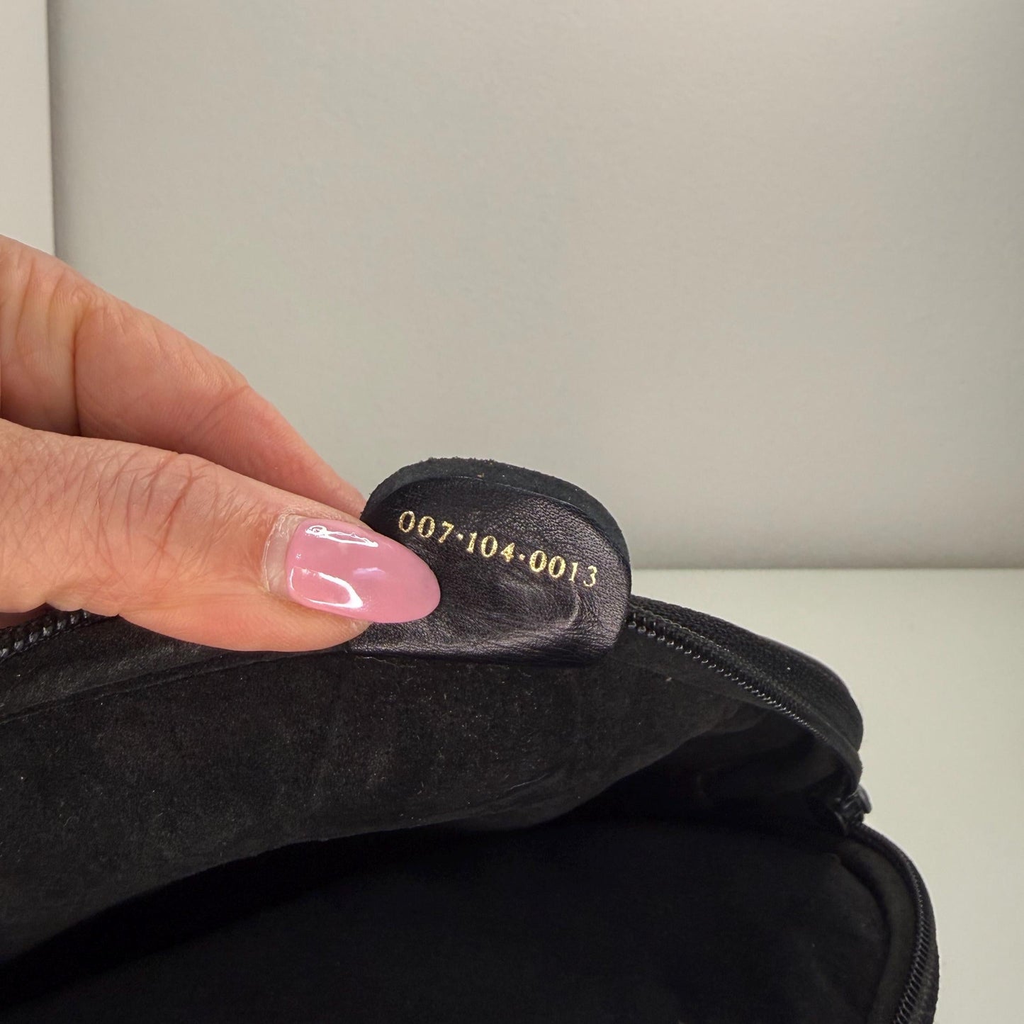 Gucci Vintage  Black Leather with Interlocking GG