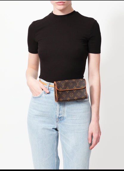 Louis Vuitton Vintage Monogram Pochette Florentine Belt/Crossbody Bag