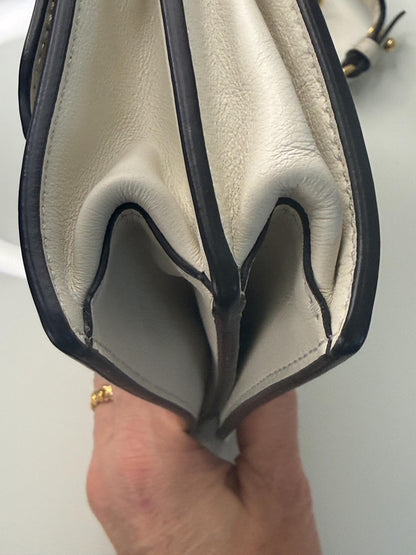 Fendi Kan I White Laser Cut Leather Bag