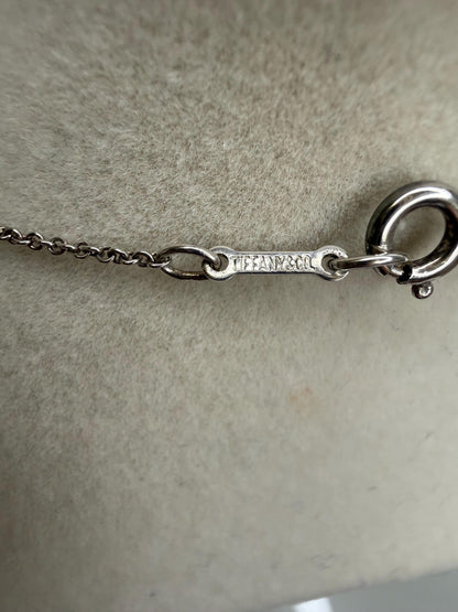 Tiffany Elsa Peretti Sterling Silver Teardrop Necklace