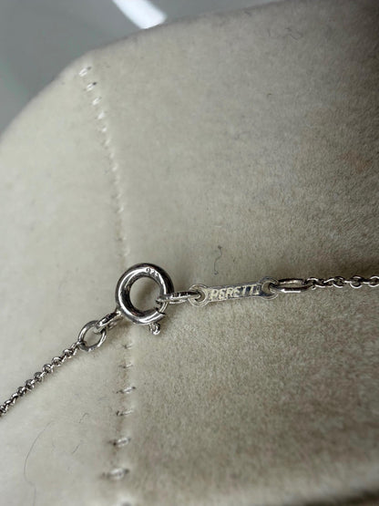 Tiffany Elsa Peretti Sterling Silver Teardrop Necklace