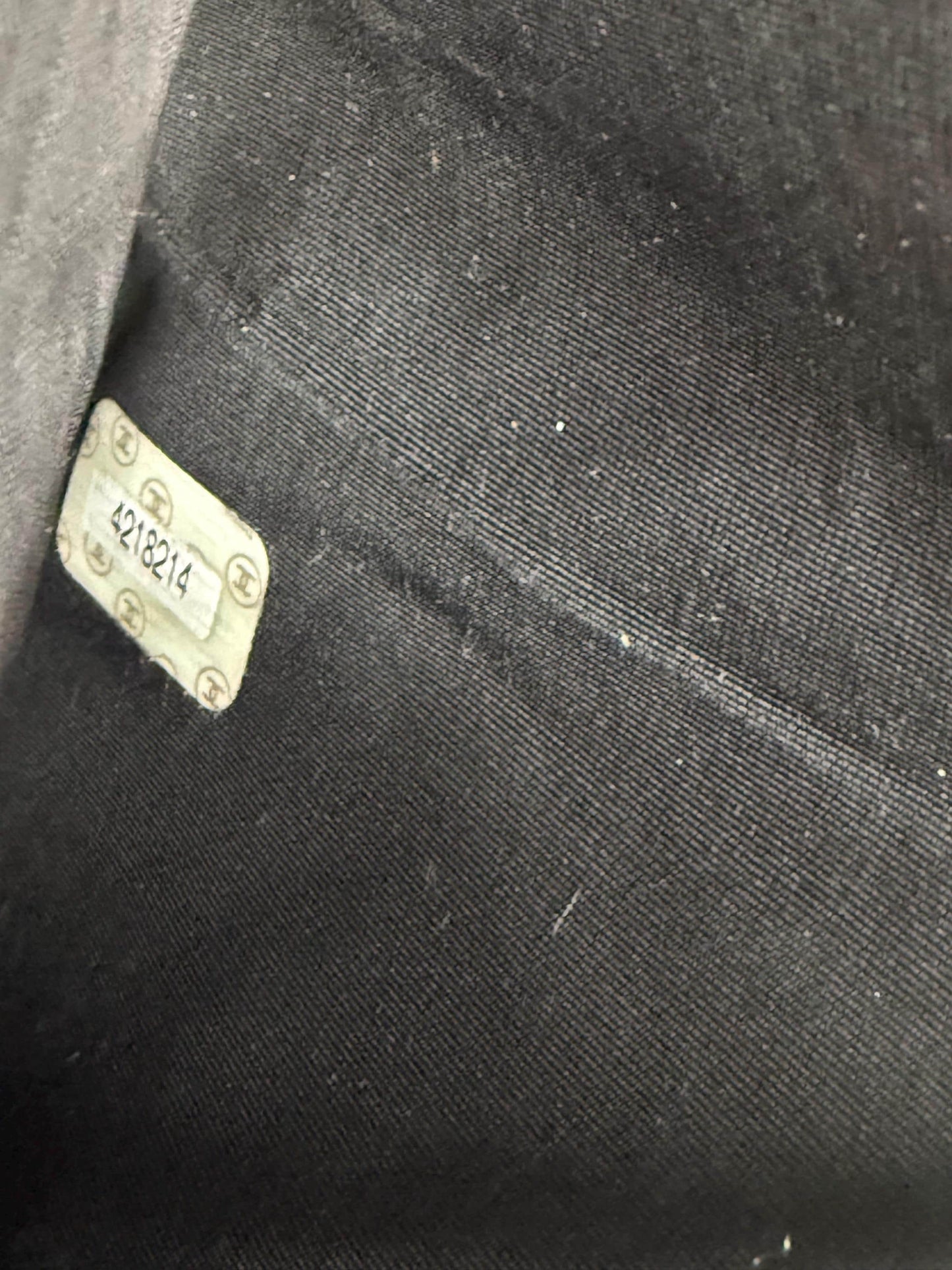 Chanel Vintage Black CC Compact Patent Leather with Kiss Lock Wallet