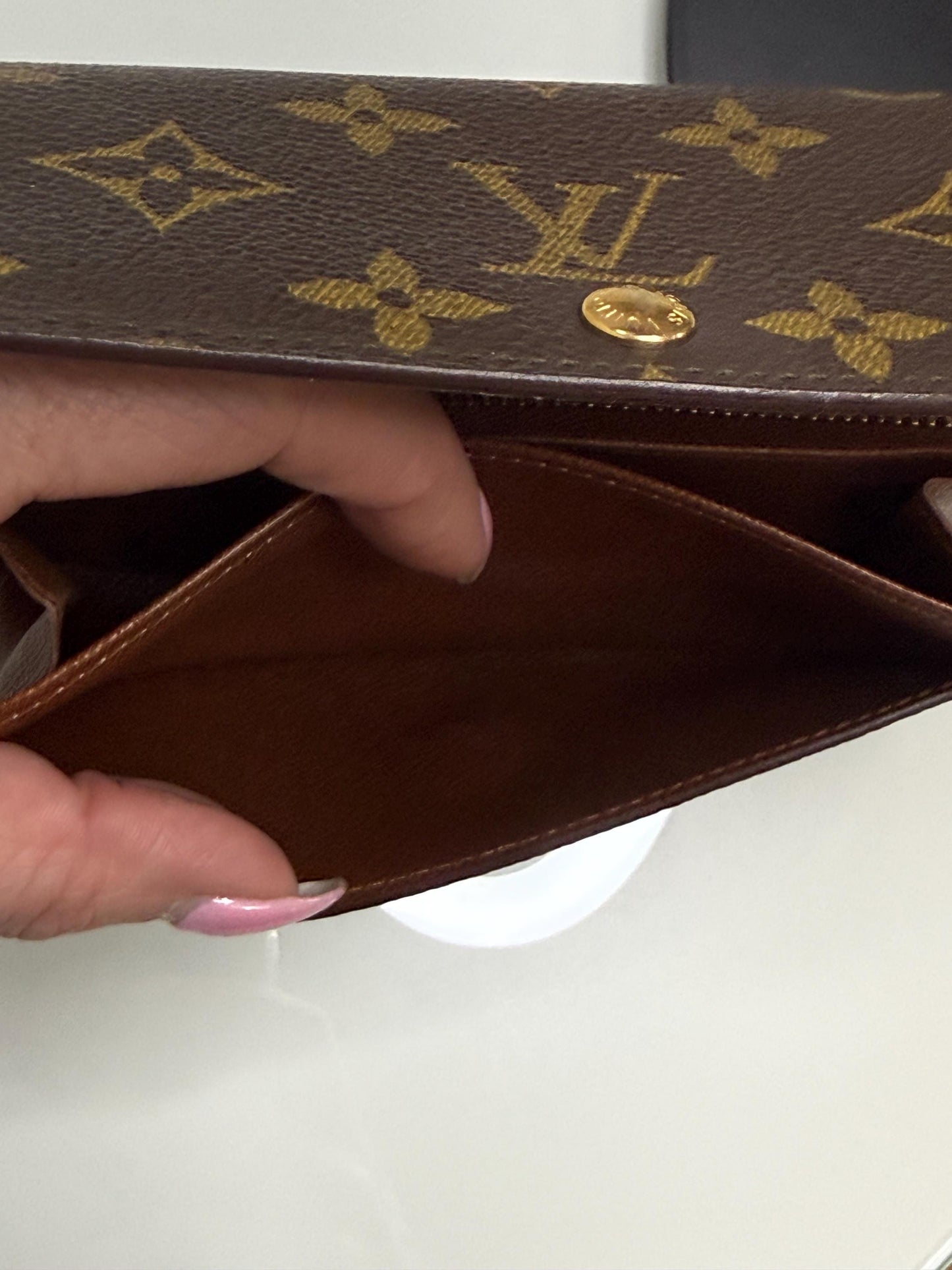 Louis Vuitton Vintage Porte Monnaie Compact Monogram Wallet
