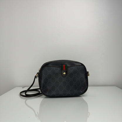 Gucci  Vintage GG Supreme Web Sherry Line Crossbody PVC Black