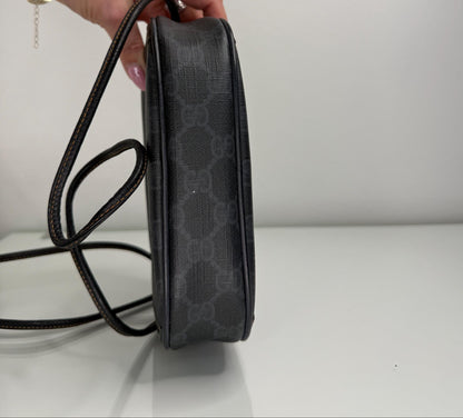 Gucci  Vintage GG Supreme Web Sherry Line Crossbody PVC Black