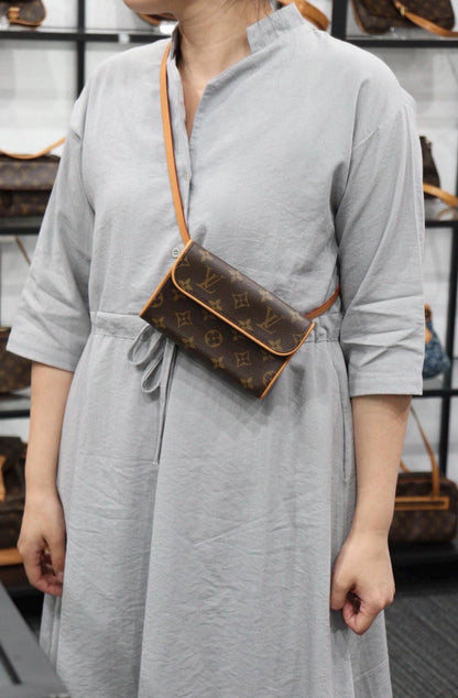 Louis Vuitton Vintage Monogram Pochette Florentine Belt/Crossbody Bag
