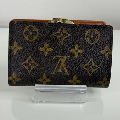 Louis Vuitton Monogram Kiss Lock Wallet Portefeuille Viennois