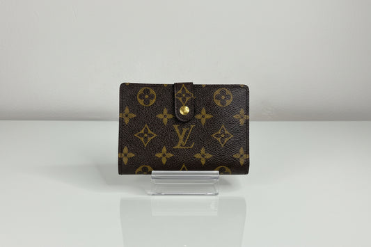 Louis Vuitton Monogram Kiss Lock Wallet Portefeuille Viennois