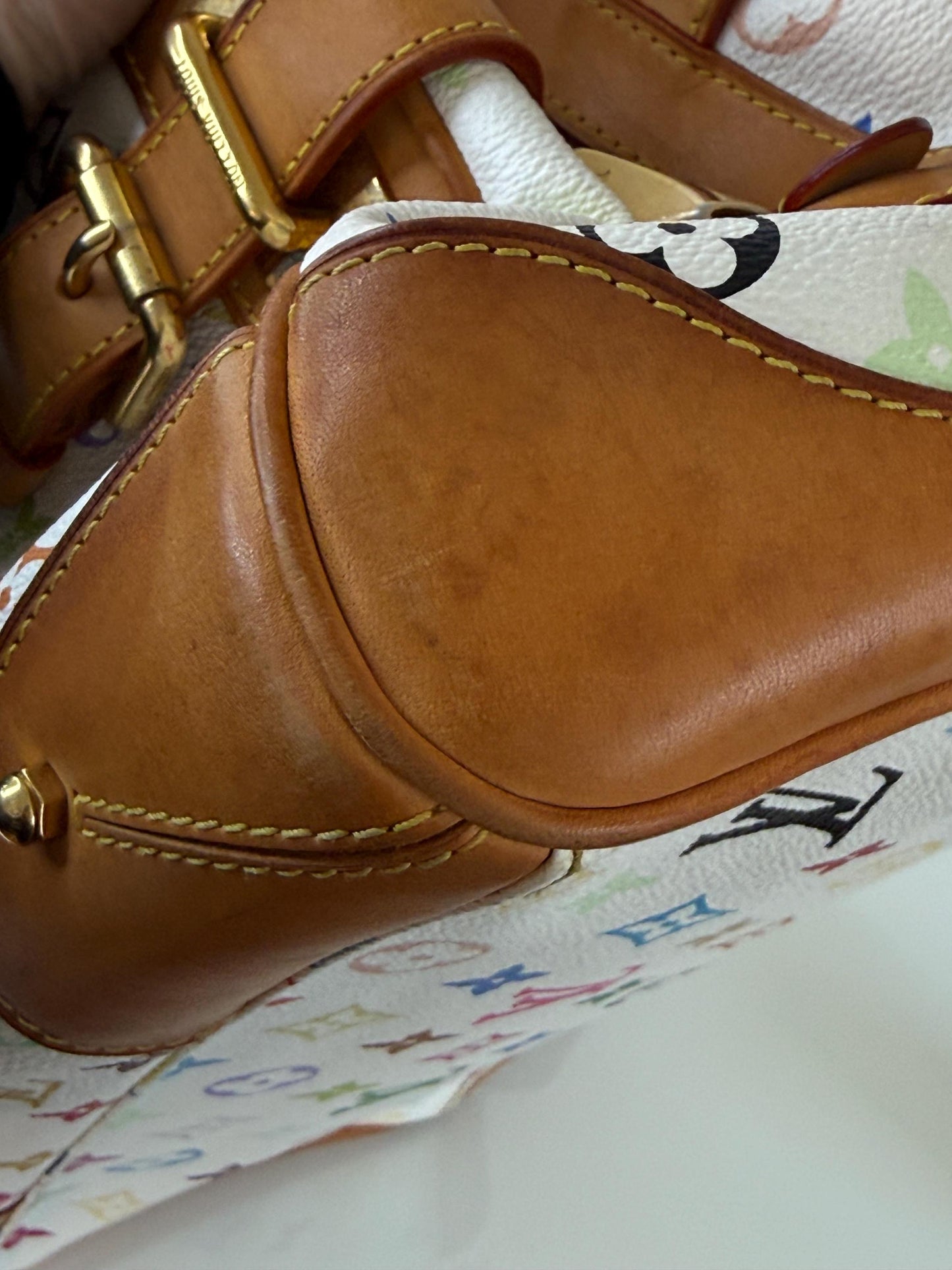 Louis Vuitton White Monogram Murakami Claudia