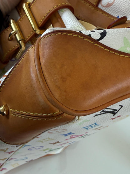 Louis Vuitton White Monogram Murakami Claudia