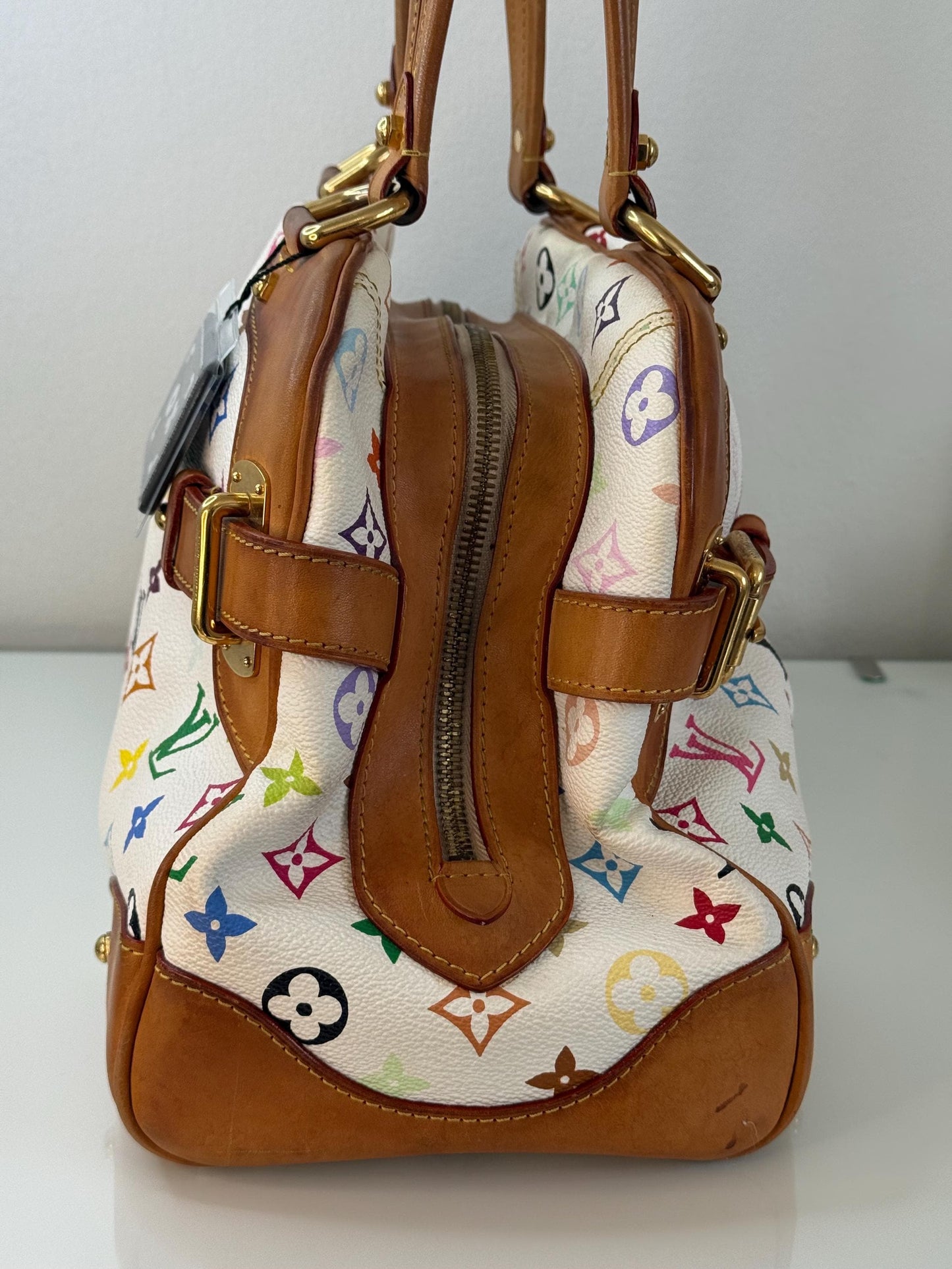 Louis Vuitton White Monogram Murakami Claudia