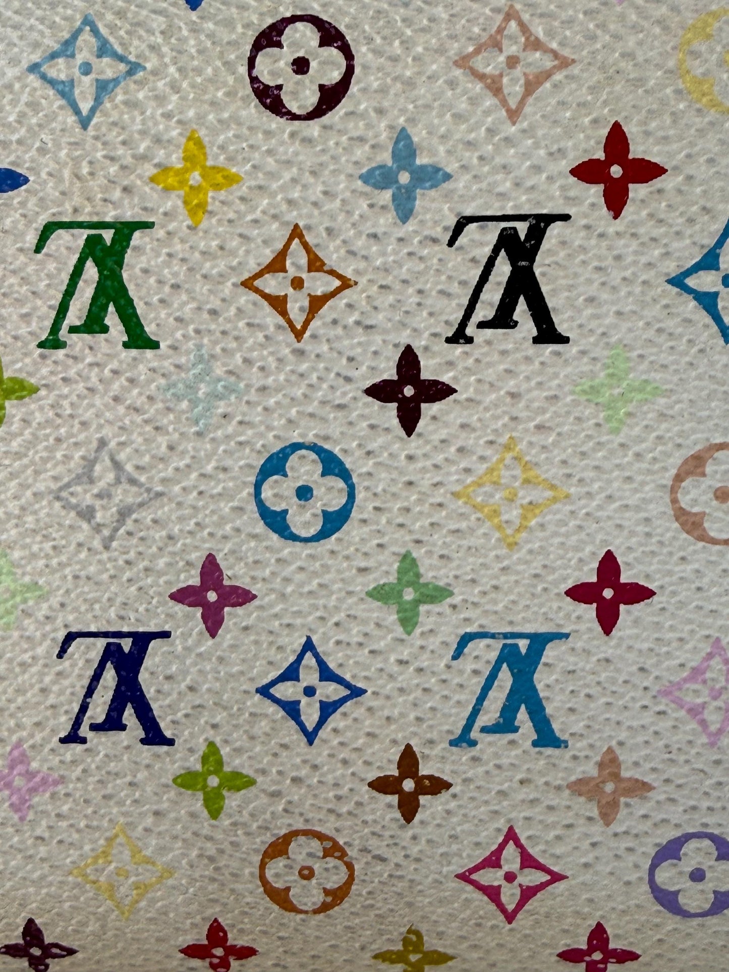 Louis Vuitton X Takashi Murakami Vintage International Long Wallet White