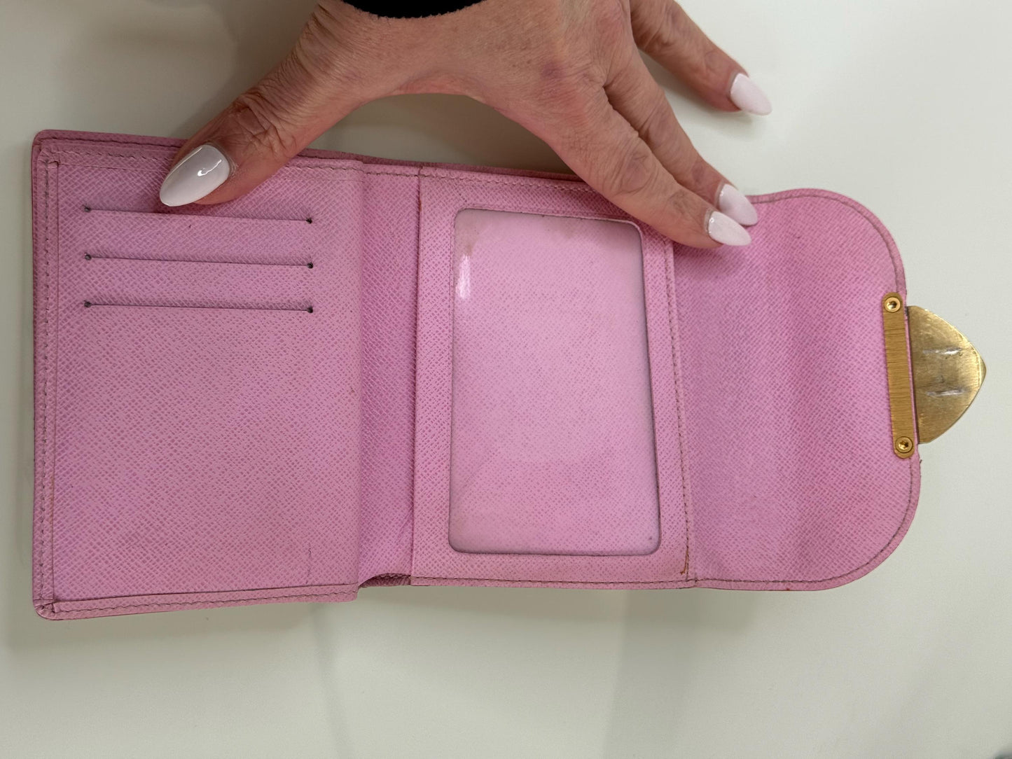 Louis Vuitton Monogram White Murakami Joey Wallet Tri-Fold