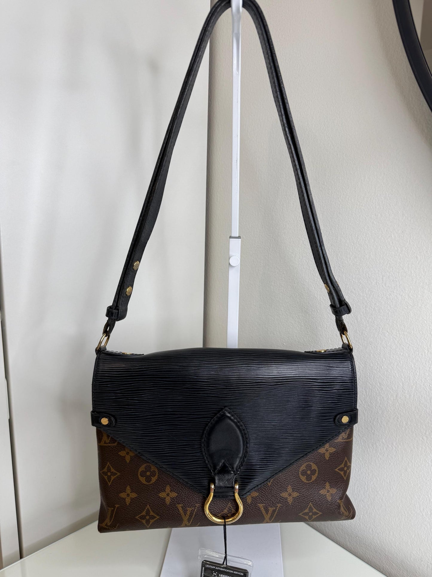Louis Vuitton Epi Black and Monogram Saint Michel