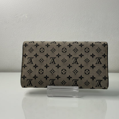 Louis Vuitton Monogram Mini Lin Blue Porte Tresor International