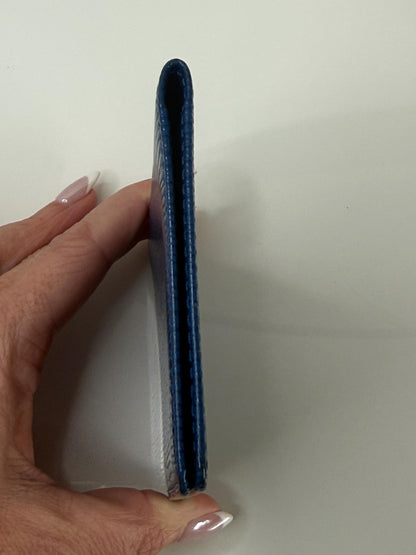 Louis Vuitton Blue Epi Leather Card Holder Wallet