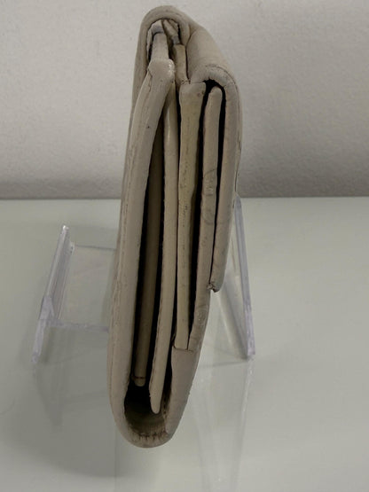 Gucci Guccissima Long Beige Leather Wallet