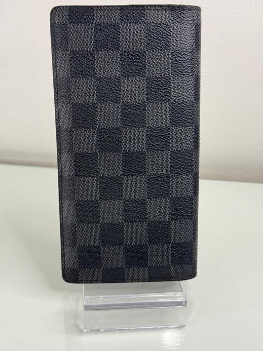 Louis Vuitton Damier Graphite Long Bi fold Mens wallet