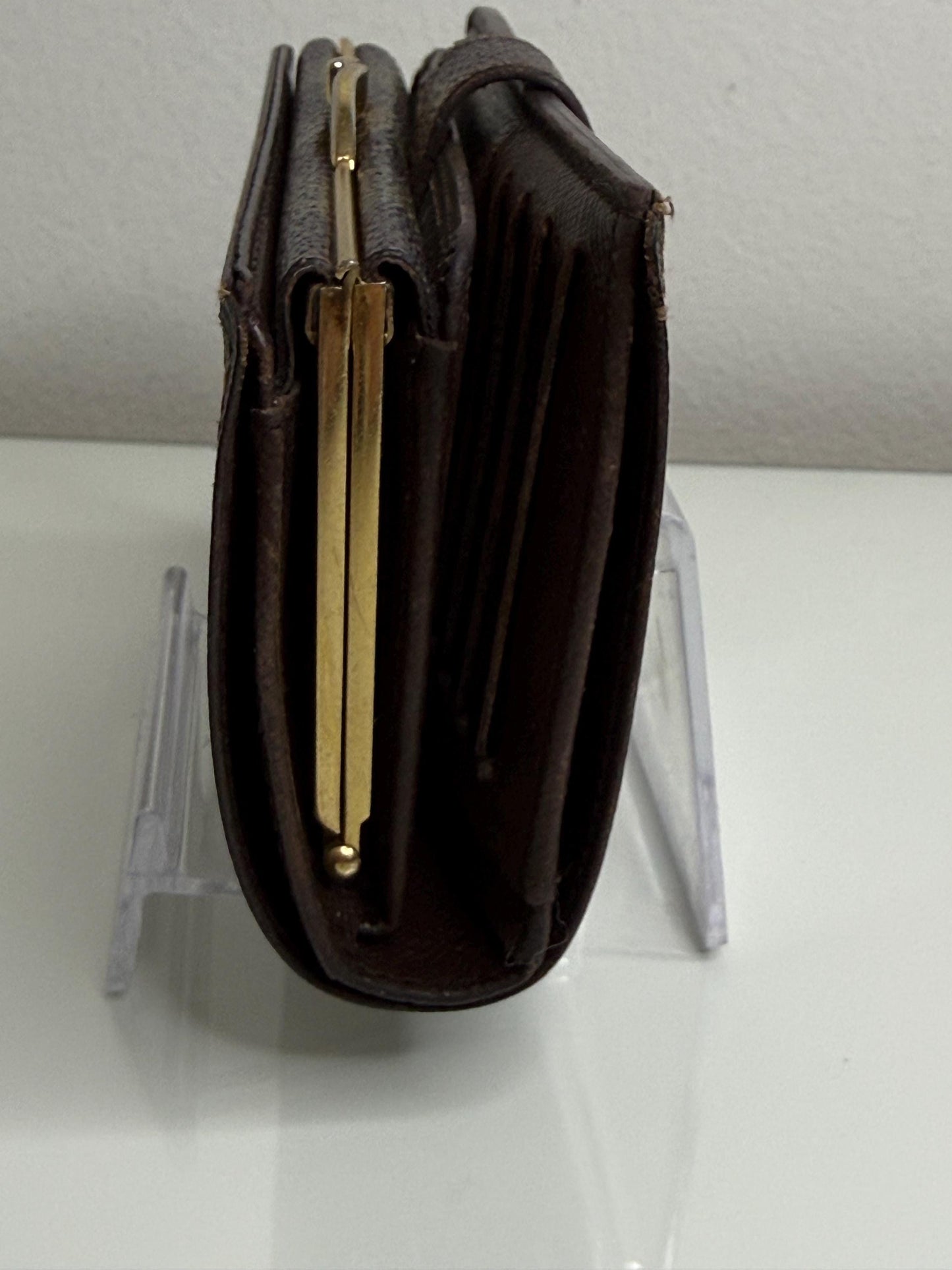 Louis Vuitton Damier Kiss Lock Wallet Portefeuille Viennois