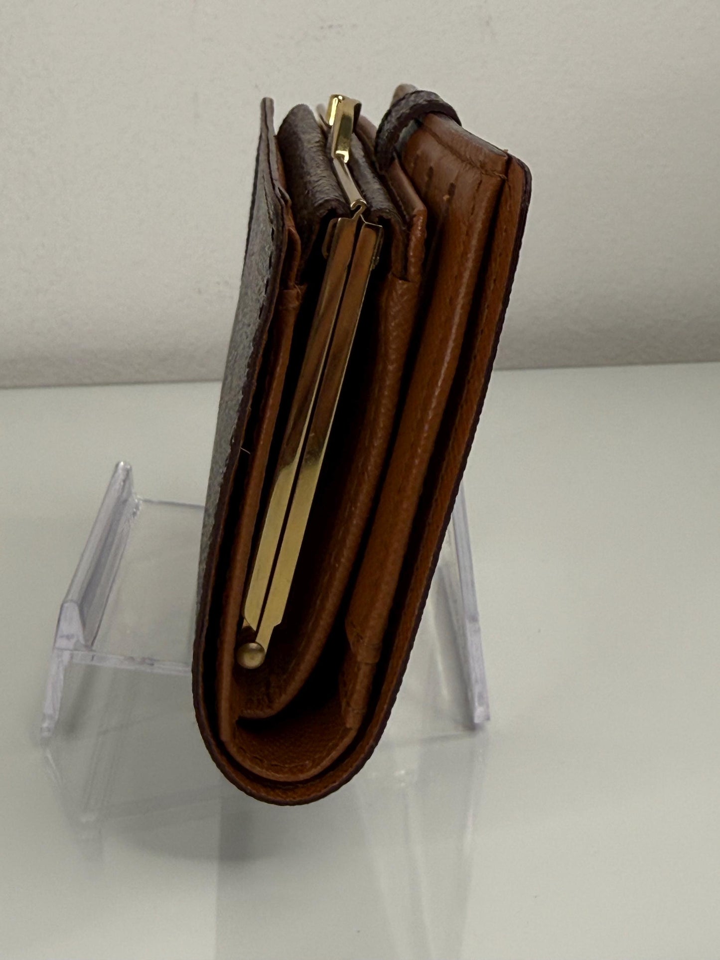 Louis Vuitton Monogram Kiss Lock Wallet Portefeuille Viennois
