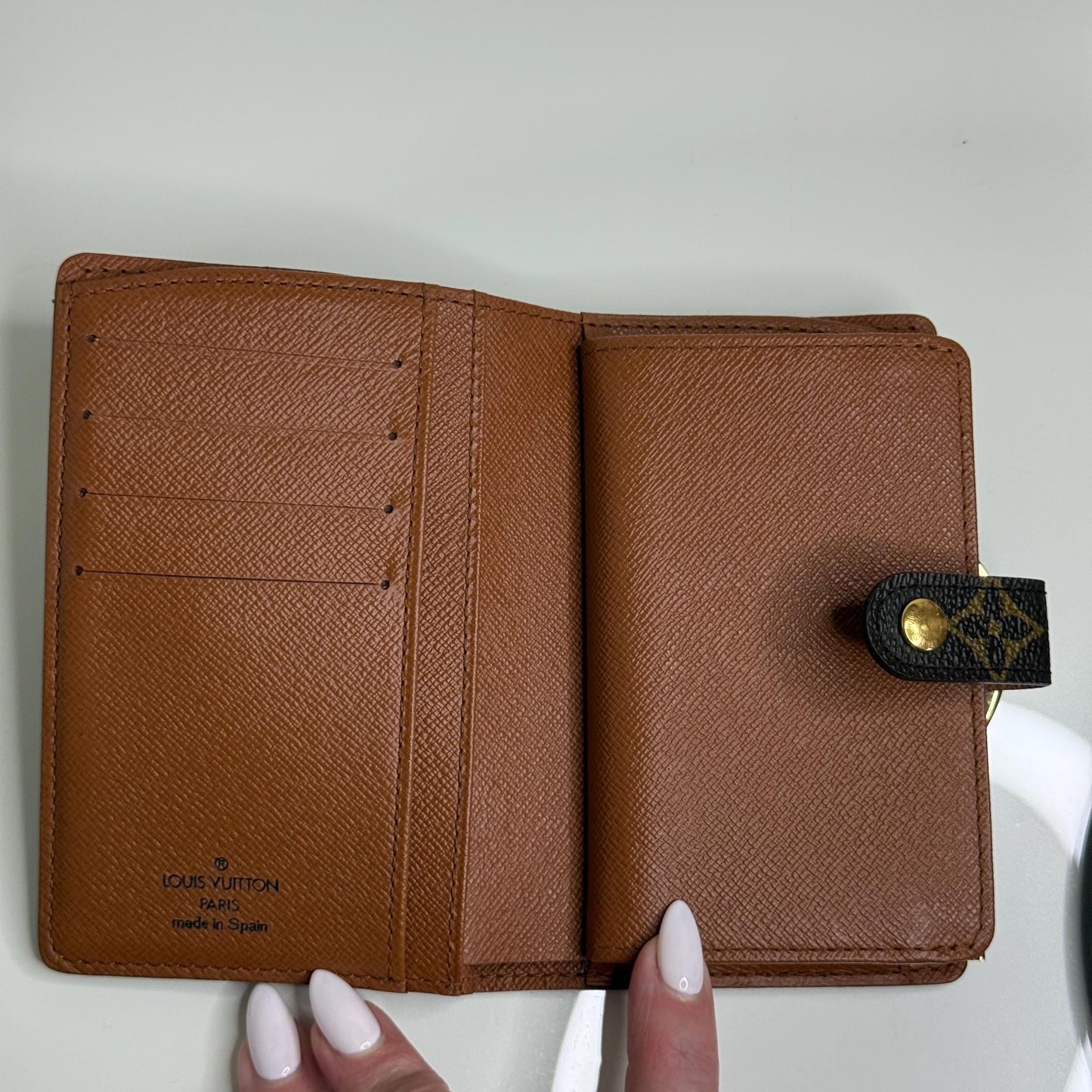 Louis Vuitton Monogram Kiss Lock Wallet Portefeuille Viennois