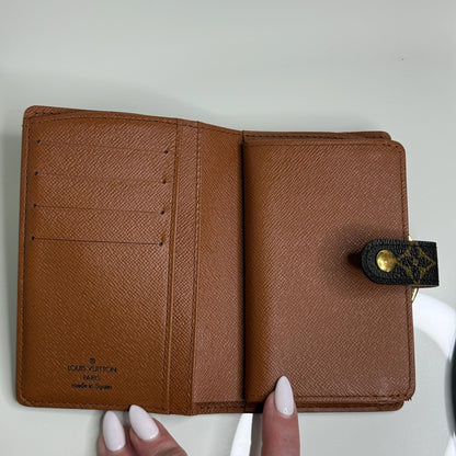 Louis Vuitton Monogram Kiss Lock Wallet Portefeuille Viennois