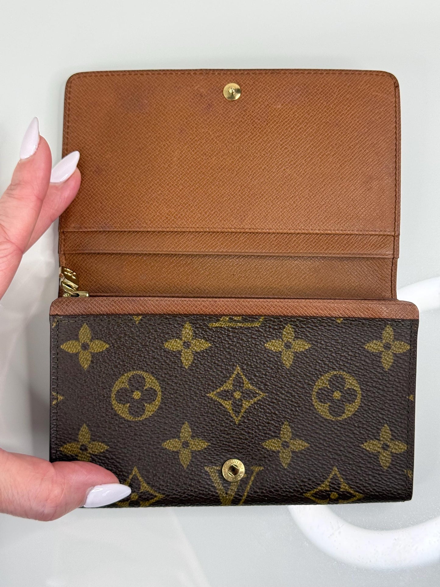 Louis Vuitton Vintage Porte Monnaie Compact Monogram Wallet